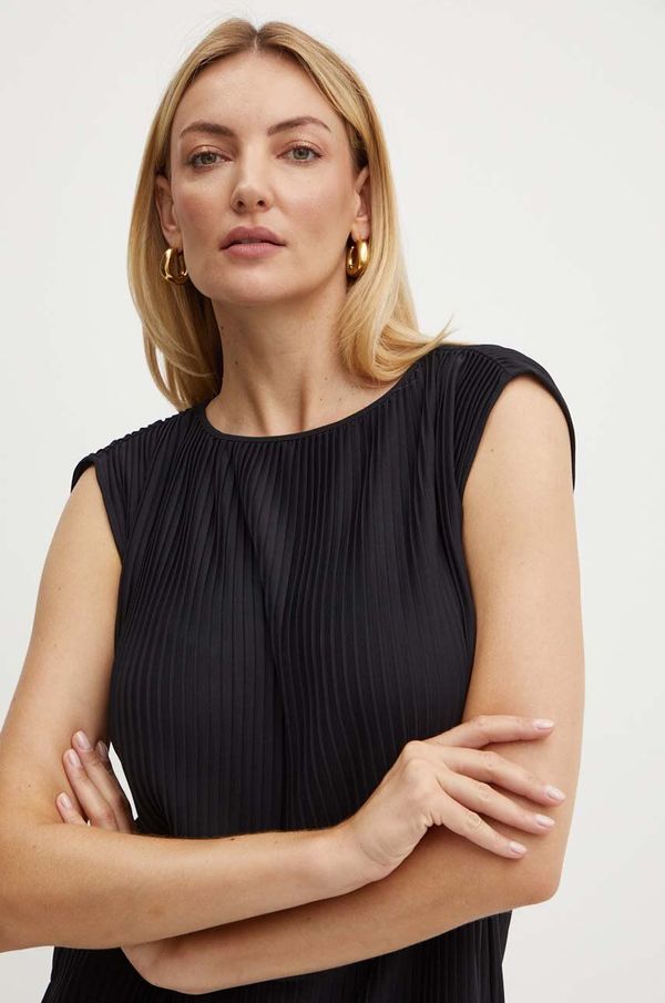 Max Mara Leisure Majica Max Mara Leisure ženska, črna barva, 2426946037600