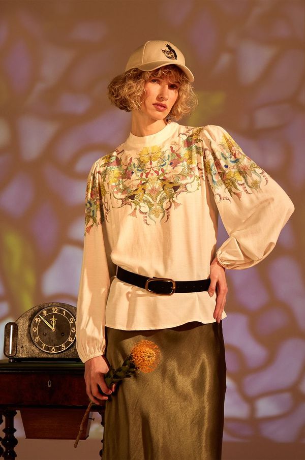 Medicine Majica Medicine ženska, bež barva