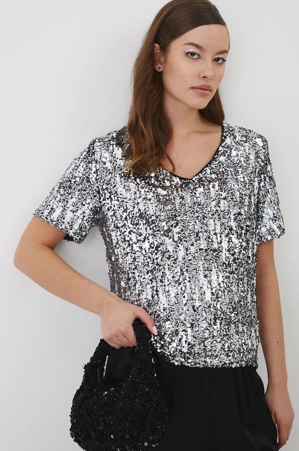 Medicine Majica Medicine ženska, srebrna barva