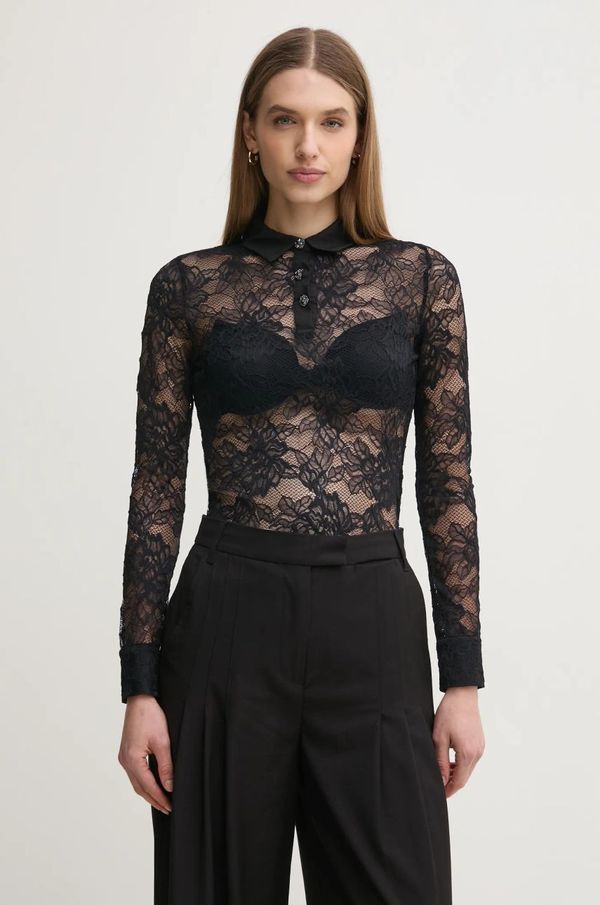 Morgan Majica Morgan TELO ženska, črna barva, TELO