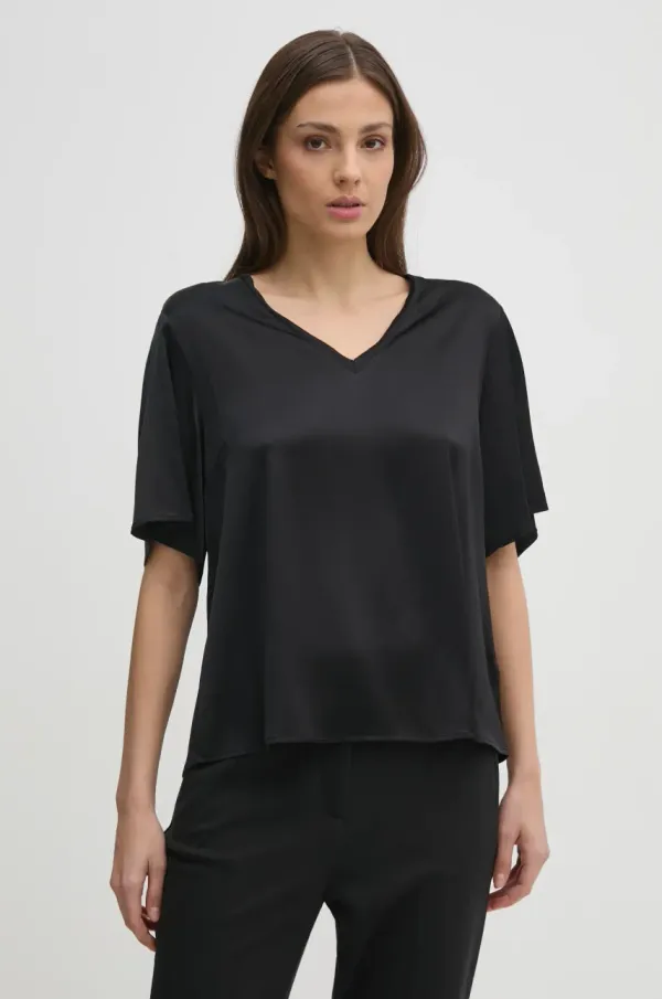 Mos Mosh Majica Mos Mosh ženska, črna barva, 169330