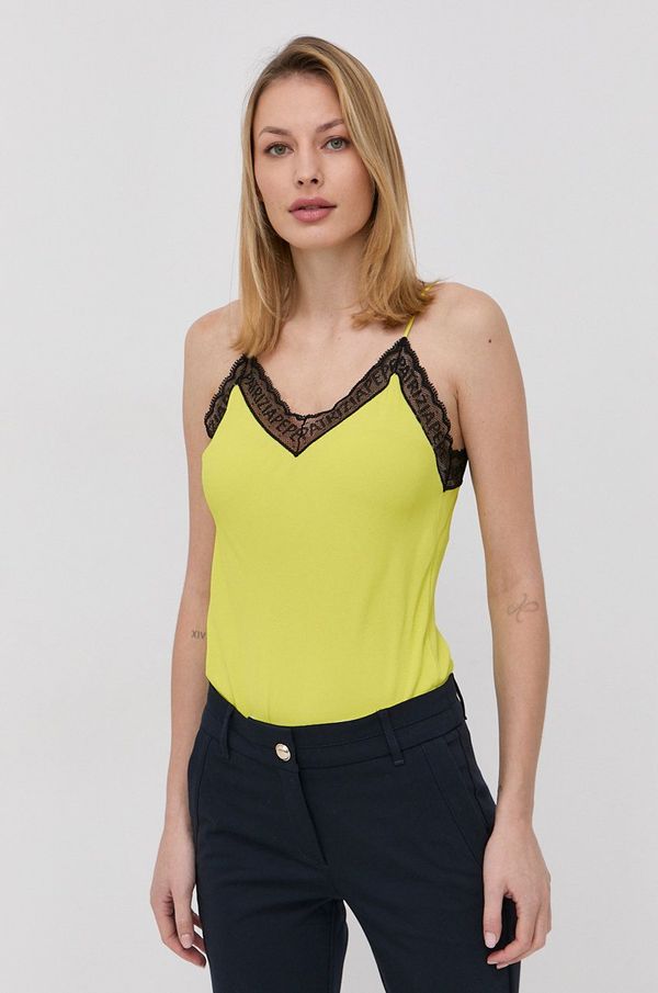 Patrizia Pepe Majica Patrizia Pepe zelena barva