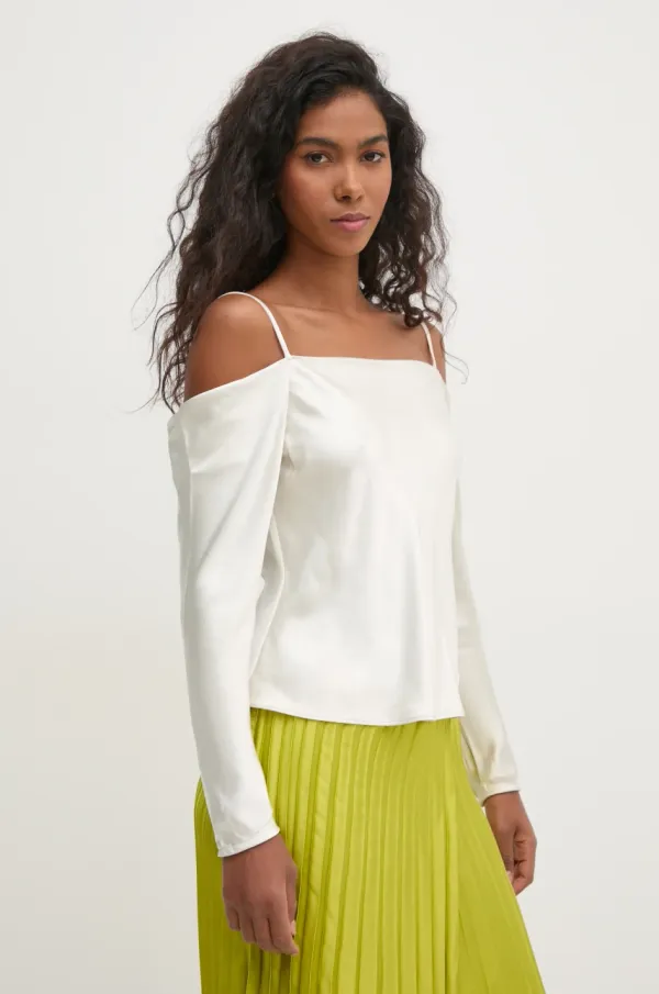 Pedro del Hierro Majica Pedro del Hierro ženska, bež barva, 6638206