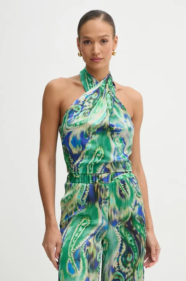 Simona Corsellini Majica Simona Corsellini ženska, zelena barva, P25CPTO014