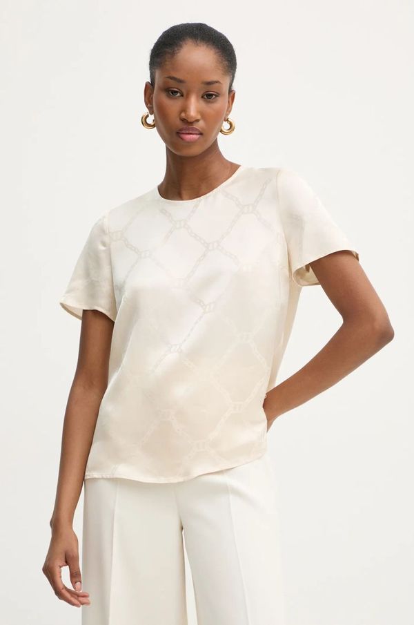 Twinset Majica Twinset ženska, bež barva, 251TP2012