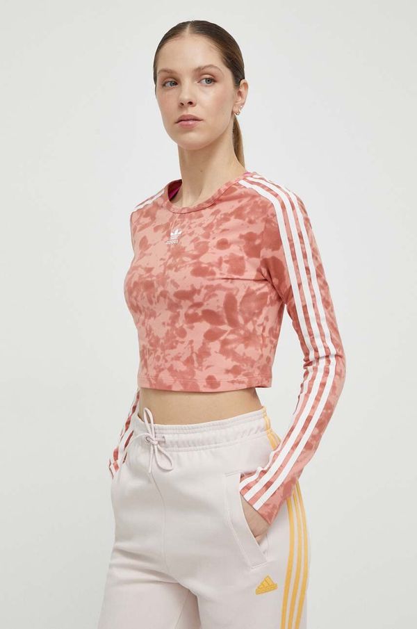 adidas Originals Majica z dolgimi rokavi adidas Originals ženska, roza barva, IY0779