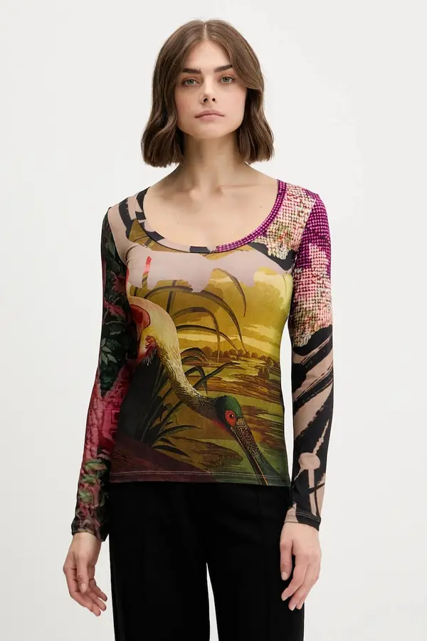 Desigual Majica z dolgimi rokavi Desigual JAPON LACROIX