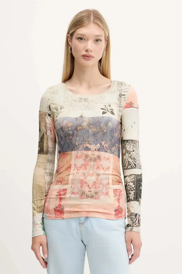 Desigual Majica z dolgimi rokavi Desigual LIMBANI