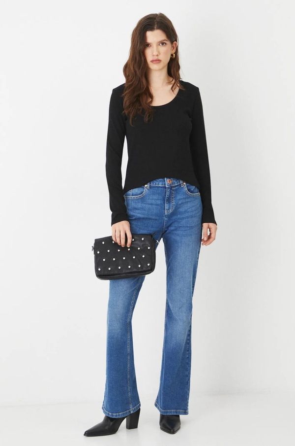 Medicine Majica z dolgimi rokavi Medicine ženski, črna barva