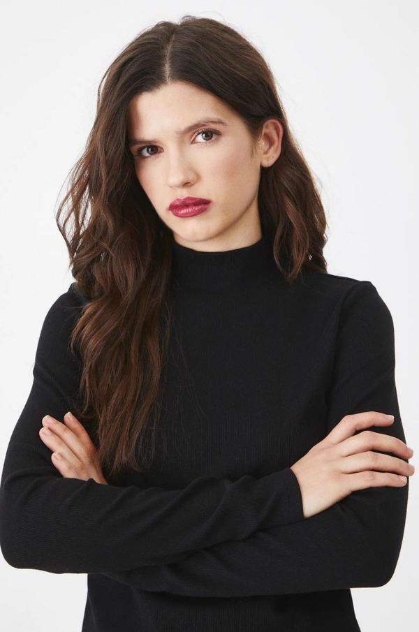 Medicine Majica z dolgimi rokavi Medicine ženski, črna barva