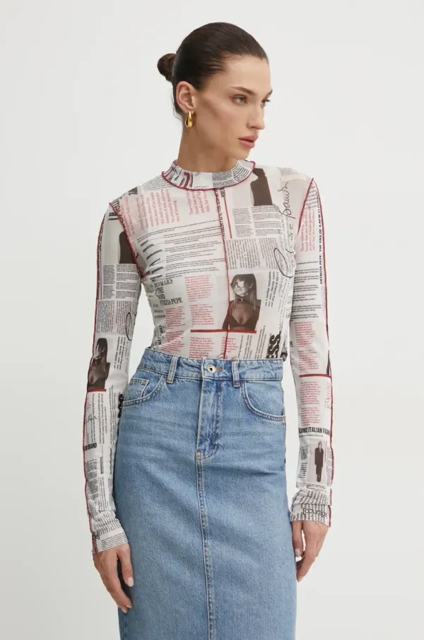 Patrizia Pepe Majica z dolgimi rokavi Patrizia Pepe ženska, bela barva, 8M1678 J255