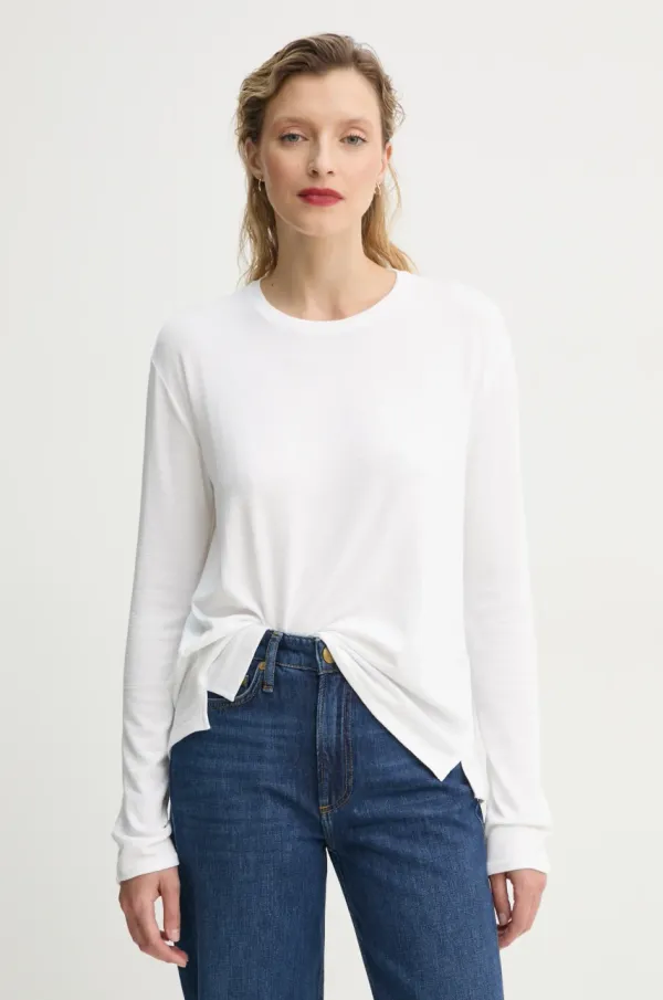 rag & bone Majica z dolgimi rokavi Rag & Bone ženska, bela barva, WCC23ST082C782