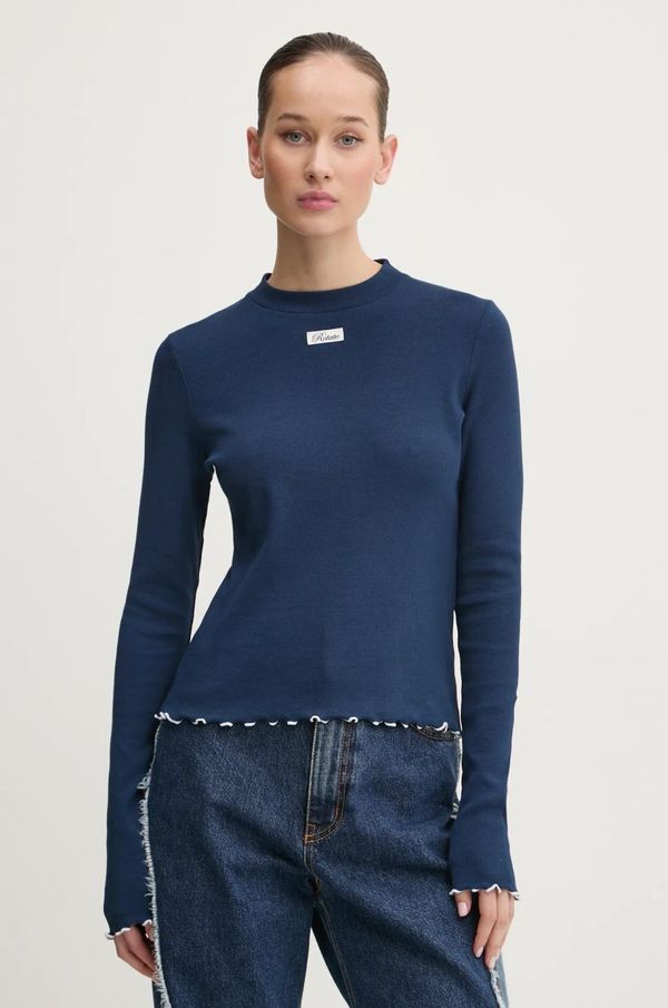 Rotate Majica z dolgimi rokavi Rotate ženska, mornarsko modra barva, 1133821725