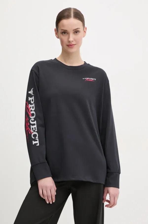 Under Armour Majica z dolgimi rokavi za vadbo Under Armour Project Rock ženska, črna barva, 1389700