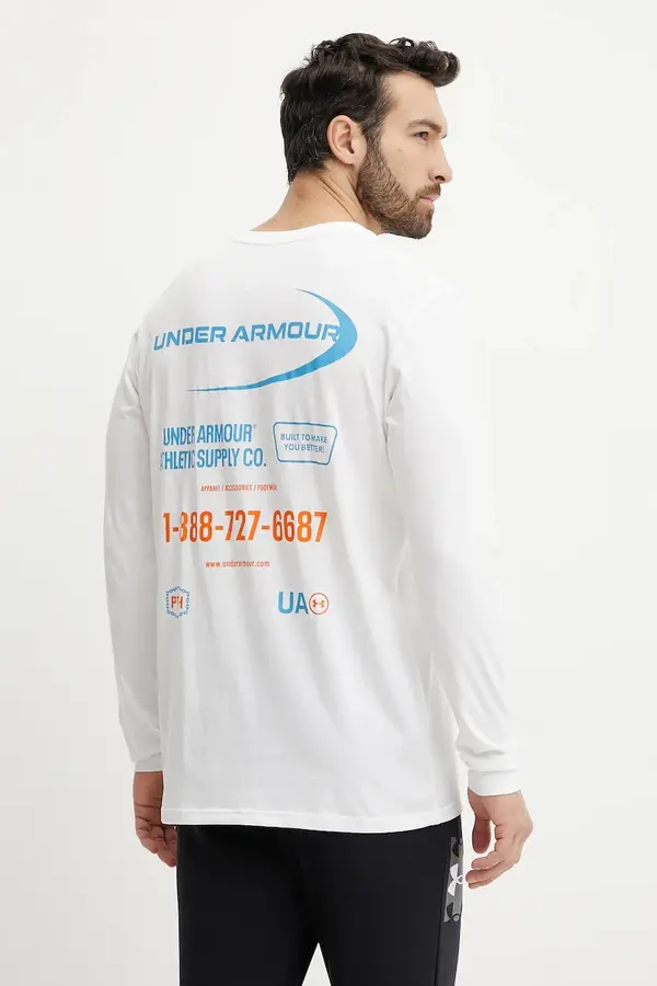Under Armour Majica z dolgimi rokavi za vadbo Under Armour Workwear Logo