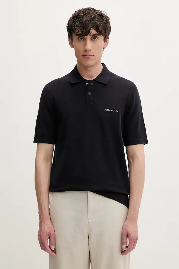 Marc O'Polo Marc O'Polo pletena polo majica moška bombažna