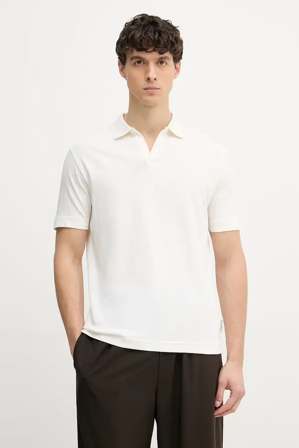 Marc O'Polo Marc O'Polo polo majica moška z lanom