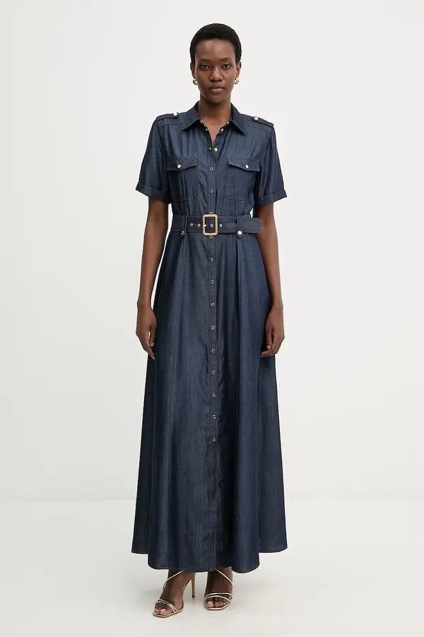 Marciano by Guess Marciano by Guess obleka A-kroja z lyocellom
