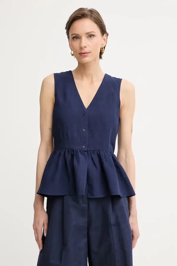 Marella Marella srajčna bluza ženska z lanom Emme by Marella