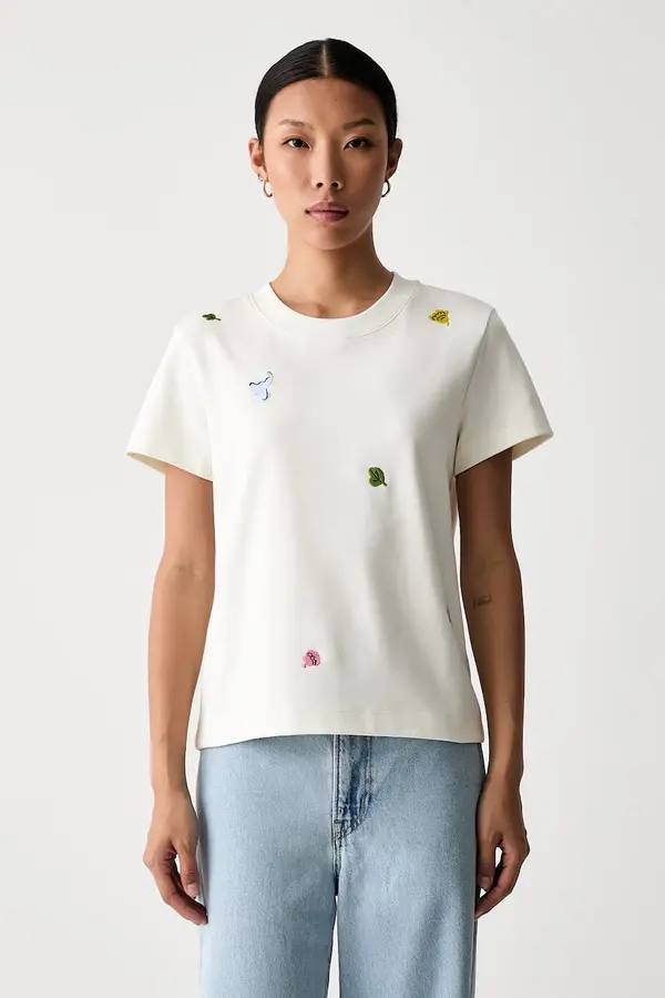 Marimekko Marimekko kratka majica ženska bombažna z elastanom