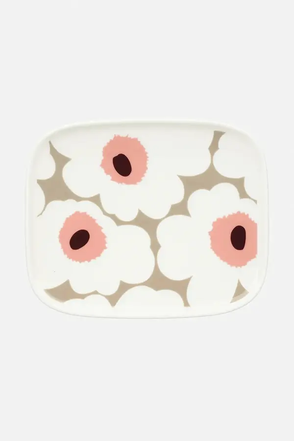 Marimekko Marimekko krožnik za serviranje iz kamenine 15 x 12 cm