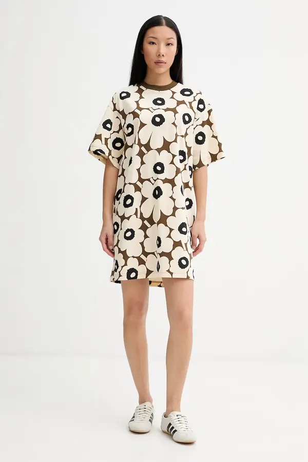Marimekko Marimekko oversize obleka bombažna