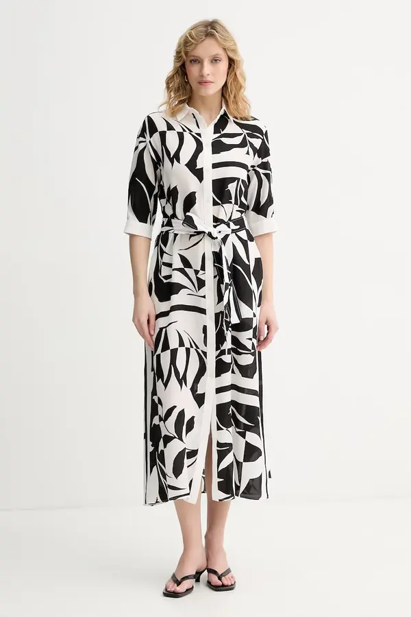 Max Mara Beachwear Max Mara Beachwear poletna obleka svilena ANGIO