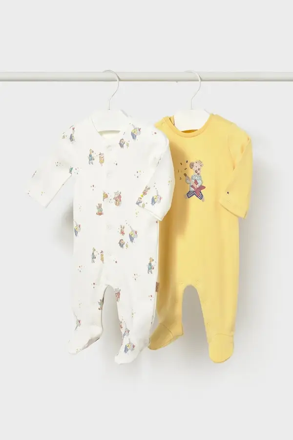 Mayoral Newborn Mayoral Newborn hlače z naramnicami (z nogicami) za dojenčke paket 2 kosov