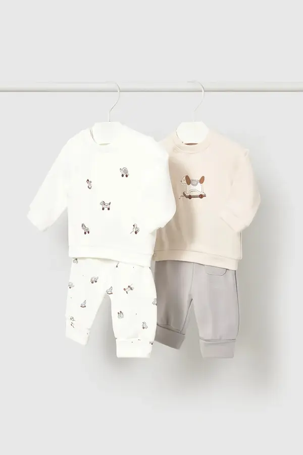 Mayoral Newborn Mayoral Newborn komplet trenirke za dojenčke iz bombaža z elastanom