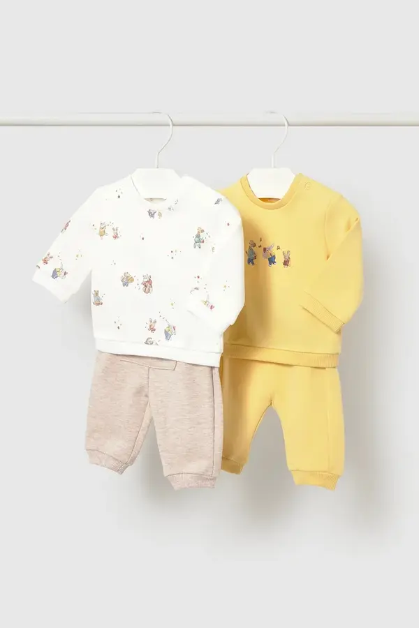 Mayoral Newborn Mayoral Newborn komplet trenirke za dojenčke iz bombaža z elastanom