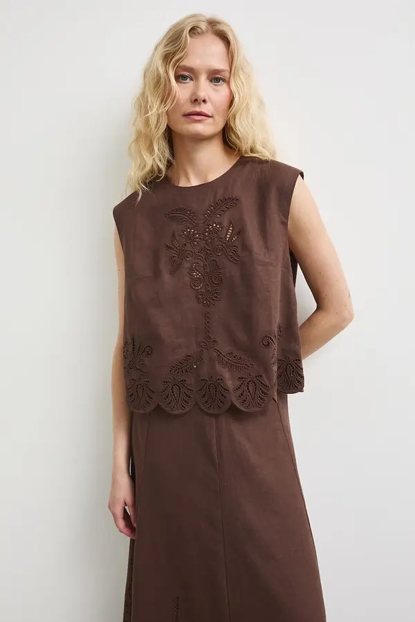 Medicine Medicine bluza ženska z lanom