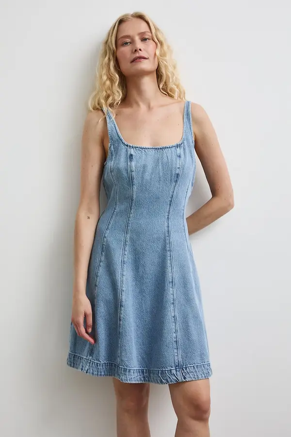 Medicine Medicine obleka A-kroja denim