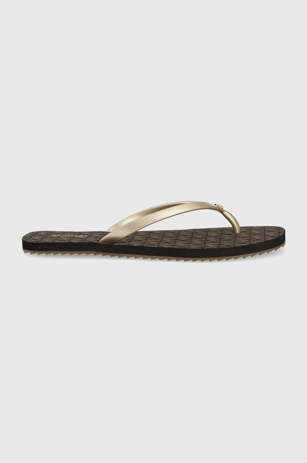 MICHAEL Michael Kors MICHAEL Michael Kors japonke JINX FLIP FLOP ženske, rjava barva