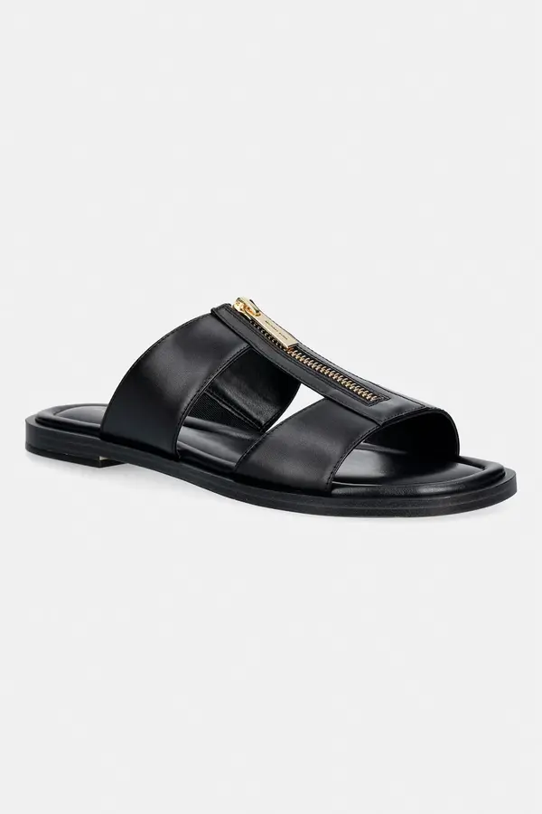 MICHAEL Michael Kors MICHAEL Michael Kors natikači z ravnim podplatom ženski iz usnja Berkley Flat Sandal
