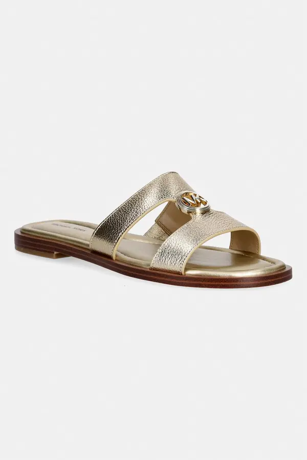 MICHAEL Michael Kors MICHAEL Michael Kors natikači ženski usnjeni Erin Flat Sandal