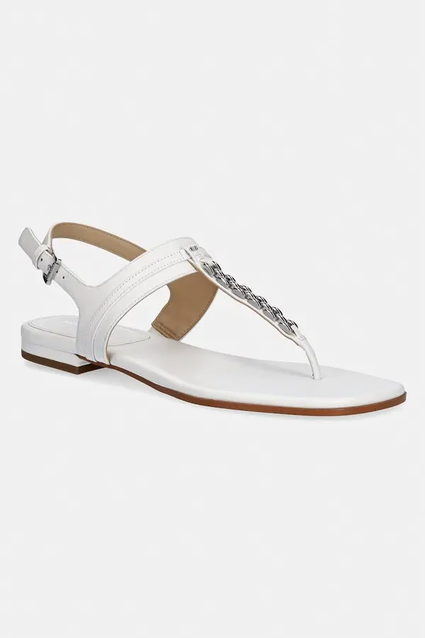 MICHAEL Michael Kors MICHAEL Michael Kors sandali z ravnim podplatom ženski usnjeni Marcia Thong Sandal