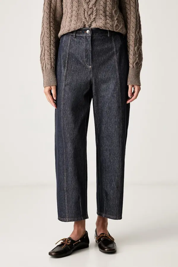 MM by Max Mara MM by Max Mara hlače ženske z bombažem MMLBEVANDA