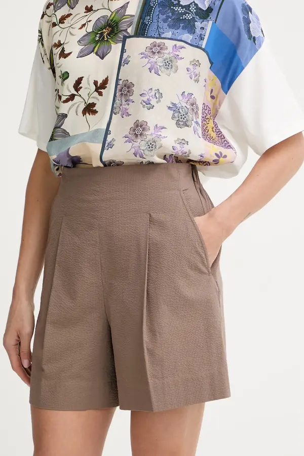 MM by Max Mara MM by Max Mara kratke hlače ženske bombažne BALTA