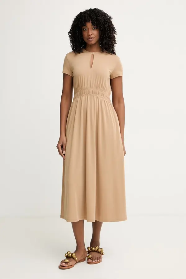 MM by Max Mara MM by Max Mara obleka A-kroja z modalom CANNONE
