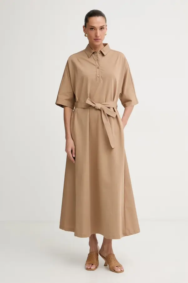 MM by Max Mara MM by Max Mara poletna obleka z bombažem ALBERO
