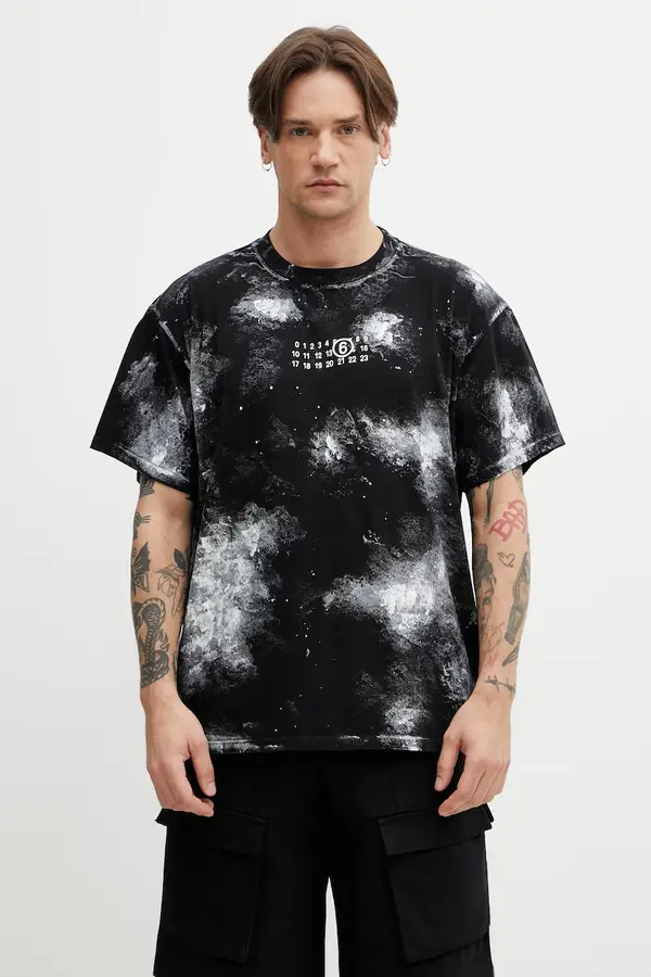 MM6 Maison Margiela MM6 Maison Margiela kratka majica moška bombažna