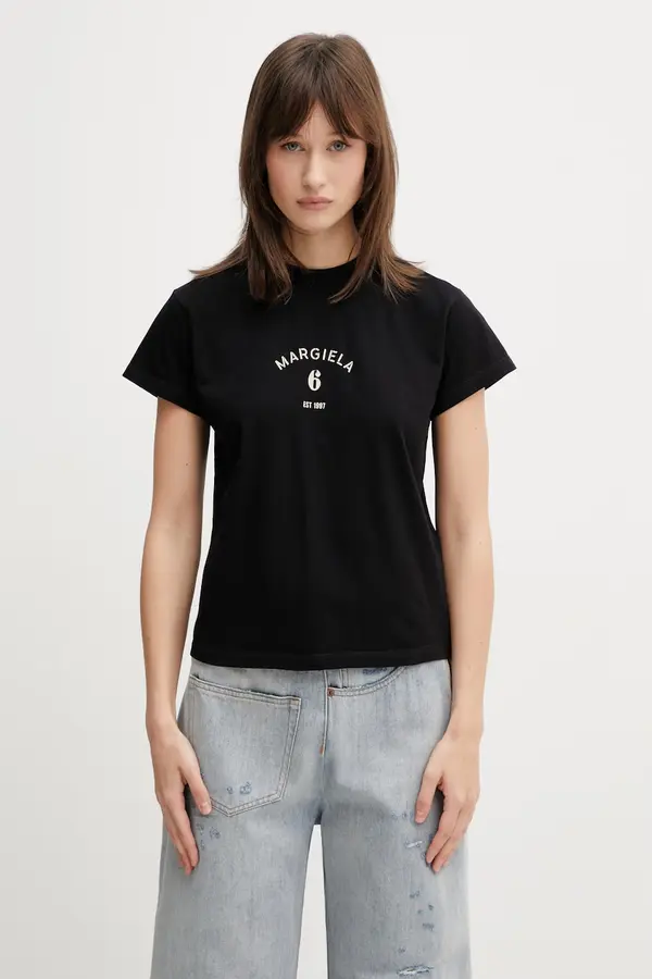 MM6 Maison Margiela MM6 Maison Margiela kratka majica ženska bombažna