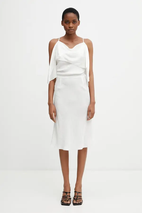 MM6 Maison Margiela MM6 Maison Margiela poletna obleka z viskozo
