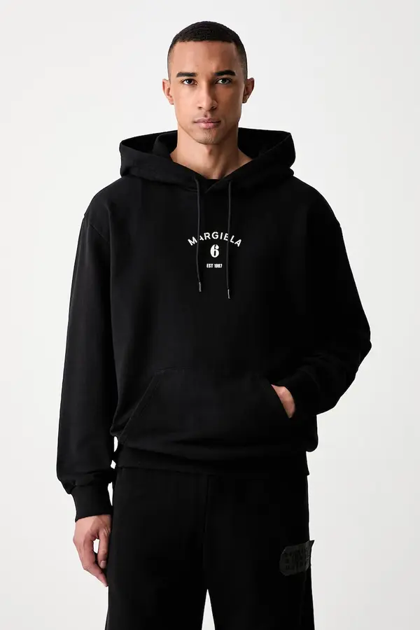 MM6 Maison Margiela MM6 Maison Margiela pulover s kapuco moški bombažen