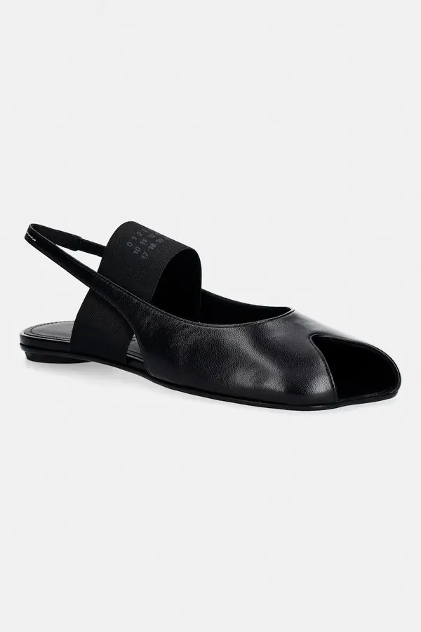 MM6 Maison Margiela MM6 Maison Margiela sandali z odprto peto ženski usnjeni
