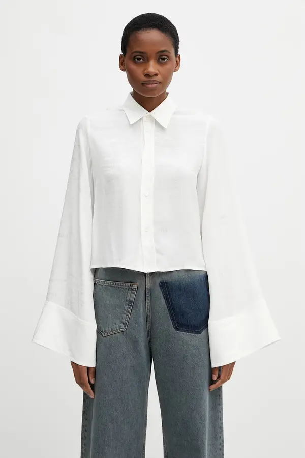 MM6 Maison Margiela MM6 Maison Margiela srajca ženska z viskozo