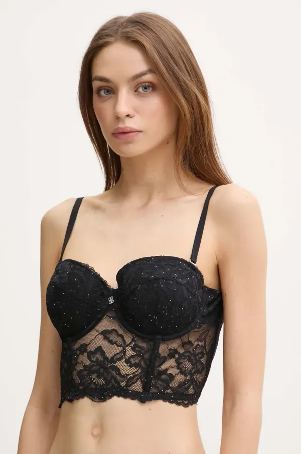 Guess Modrček Guess SARA črna barva, O5RC02 KCL40