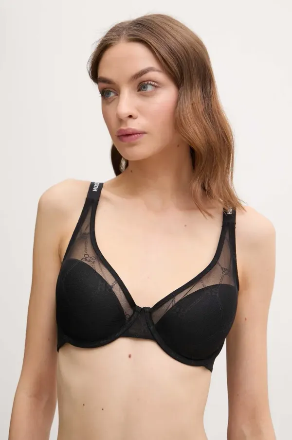 HUGO Modrček HUGO črna barva, 50535237