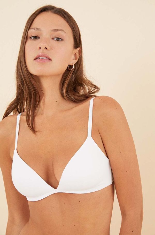 women'secret Modrček women'secret BCI COTTON bela barva, 5691527.5691529