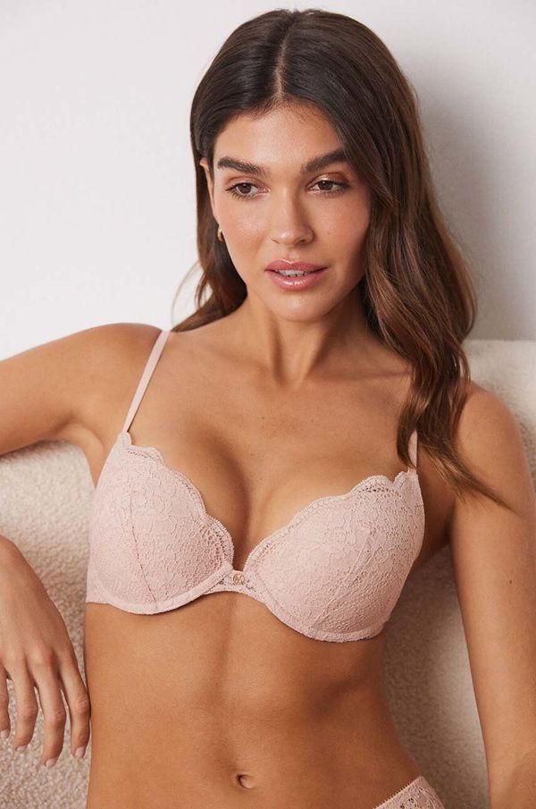 women'secret Modrček women'secret FEMININE LACE roza barva, 8430072.075.079